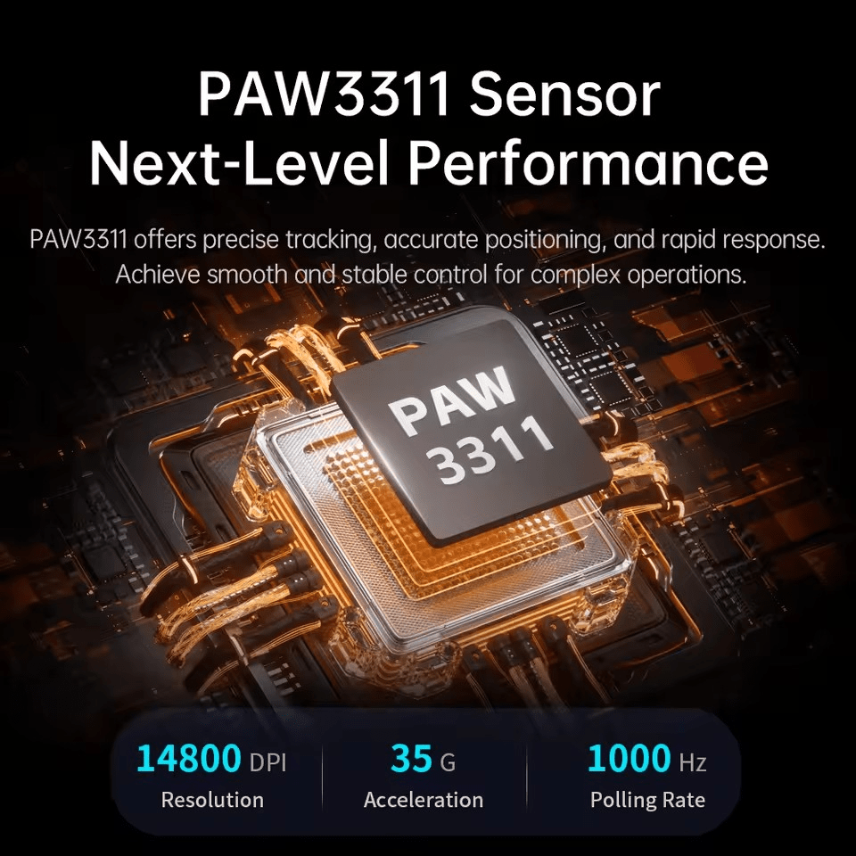 Chuột Gaming Không Dây Taidu TWG502 – Kết Nối 3 Chế Độ, Đèn RGB 16.8 Triệu Màu, Pin 60h, DPI 14800 - Ảnh 5