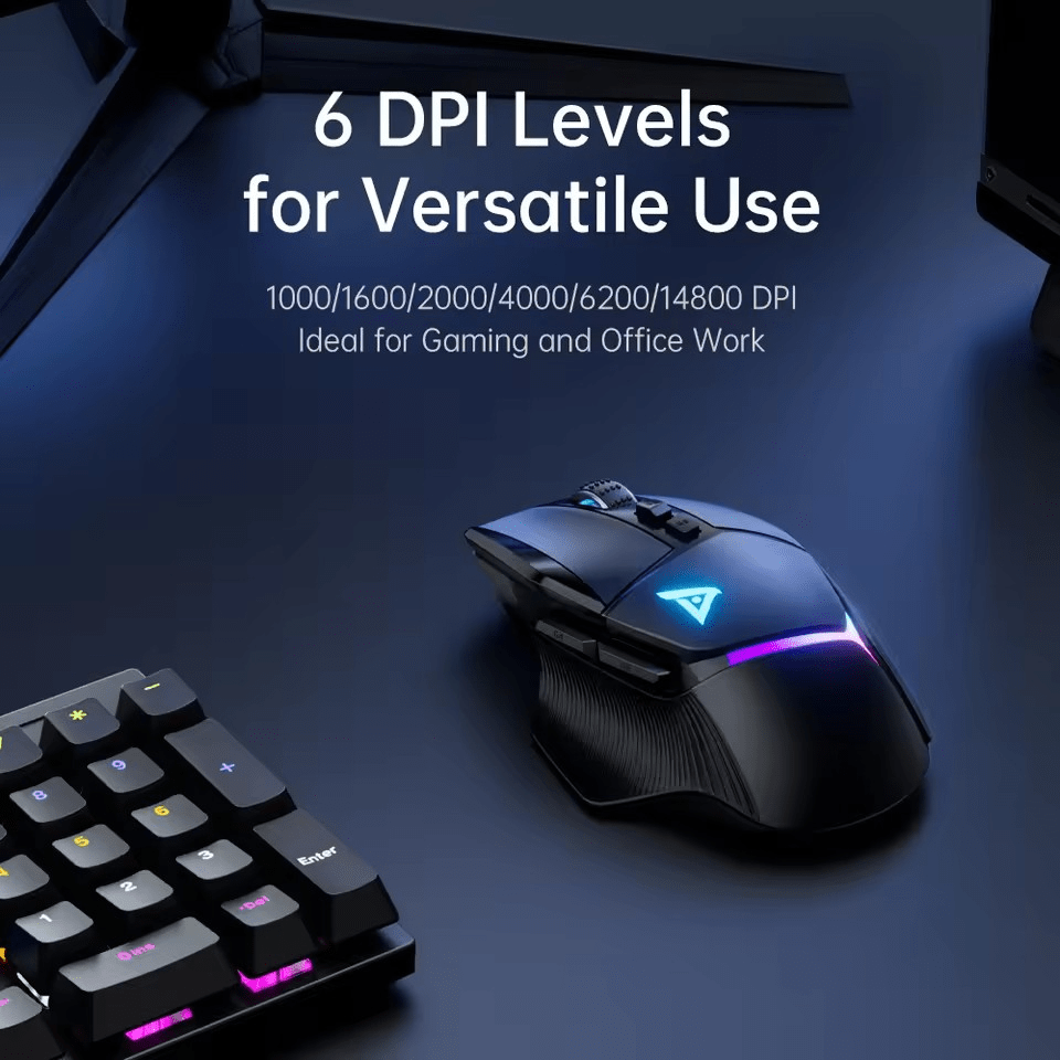 Chuột Gaming Không Dây Taidu TWG502 – Kết Nối 3 Chế Độ, Đèn RGB 16.8 Triệu Màu, Pin 60h, DPI 14800 - Ảnh 2