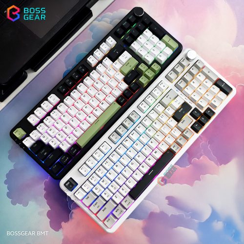 Bàn phím Edra EK398W 3 chế độ kết nối, pin 4000mAh, switch hot-swap, keycap PBT