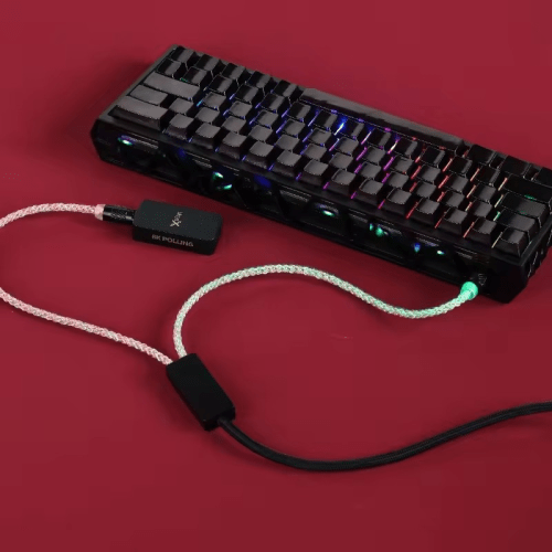 Dây Cáp Custom LED USB-A Ra 2 Type-C Hỗ Trợ 8K Polling Rate – Tăng Tốc Độ Phản Hồi Cho Game Thủ